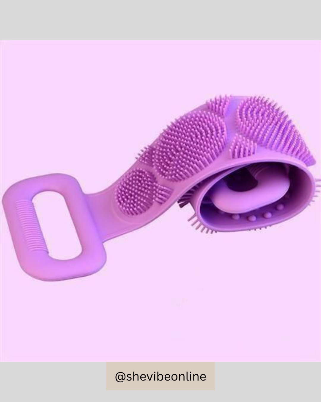 Silicone Shower Scrubber Belt – Exfoliating & Massage Bath Tool