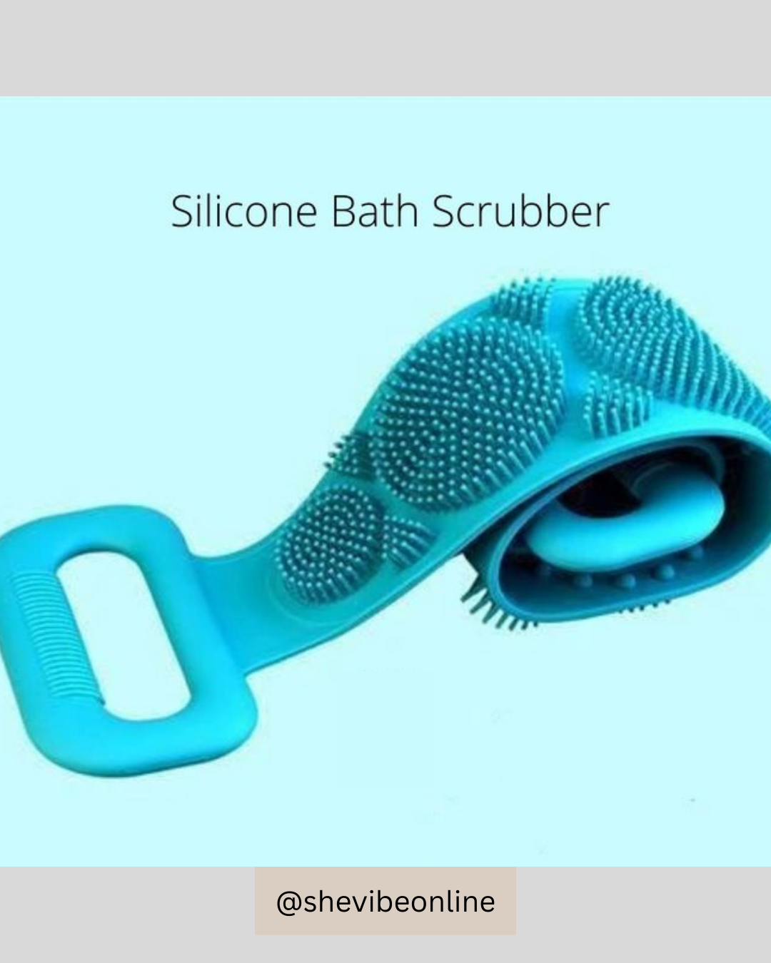 Silicone Shower Scrubber Belt – Exfoliating & Massage Bath Tool