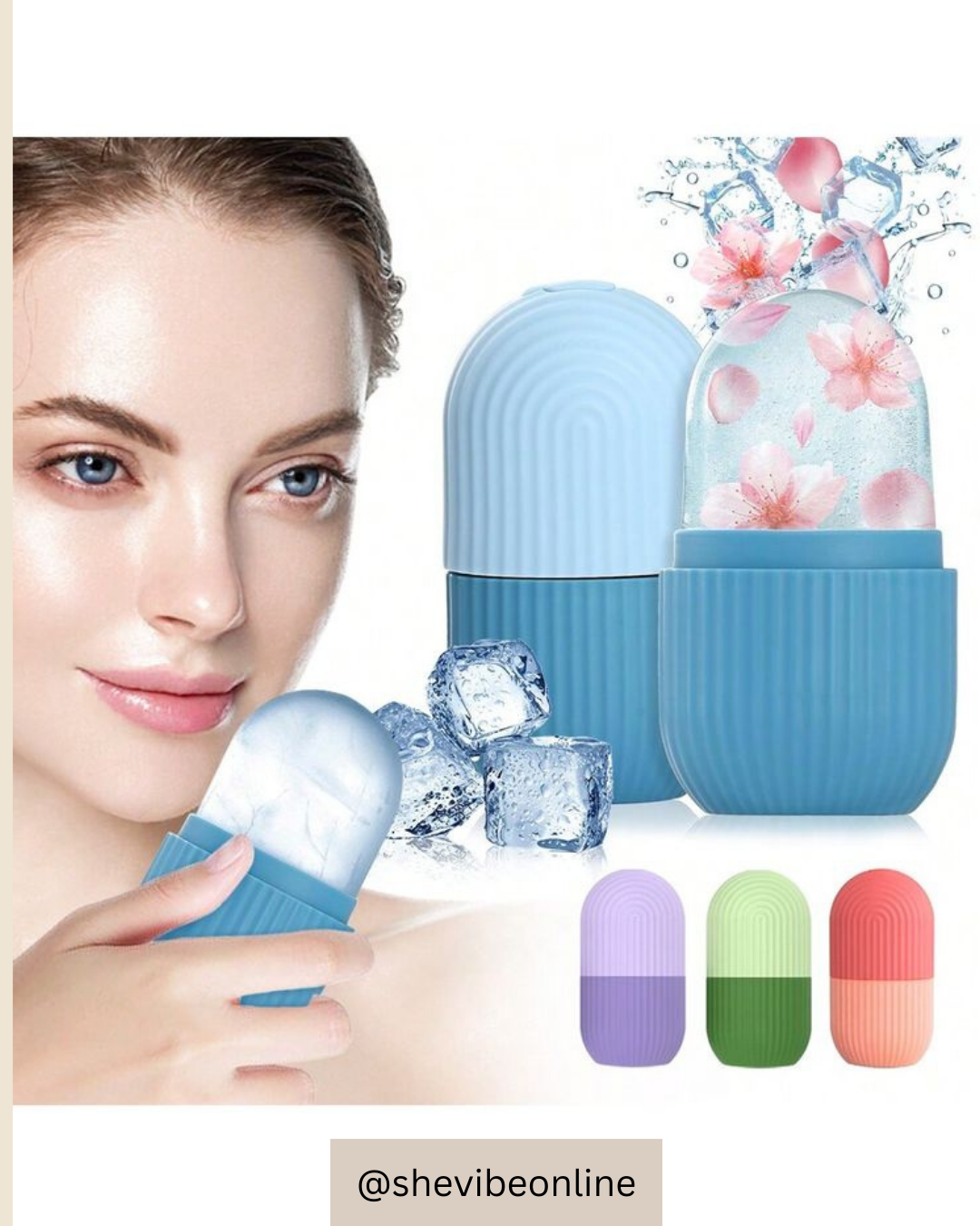 Silicone Ice Roller – Face & Skin Cooling Massager