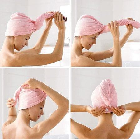 Hair Drying Microfiber Bath Towel Wrap