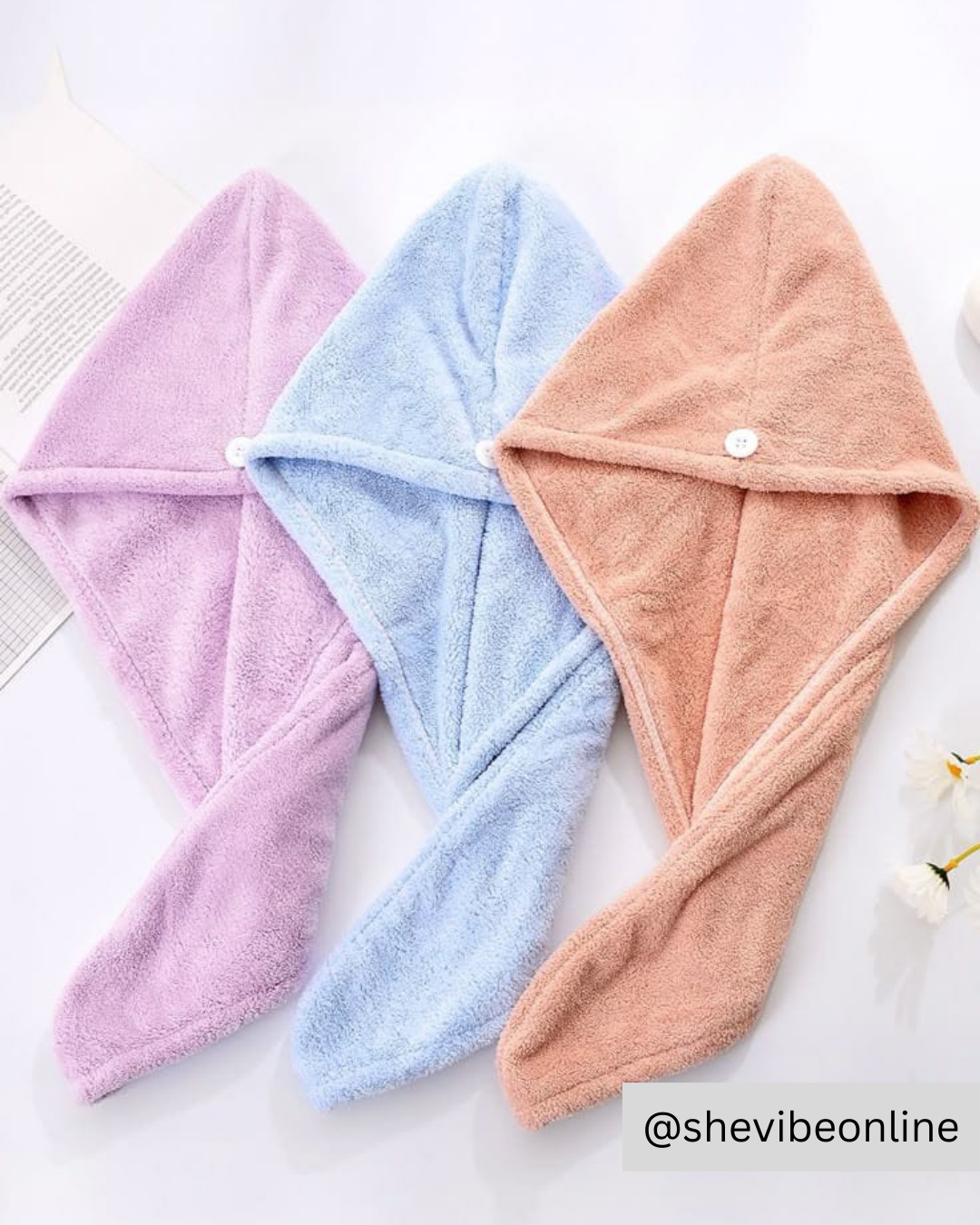 Hair Drying Microfiber Bath Towel Wrap