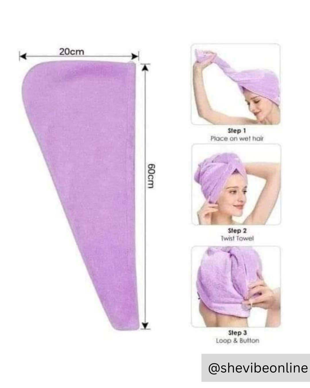 Hair Drying Microfiber Bath Towel Wrap