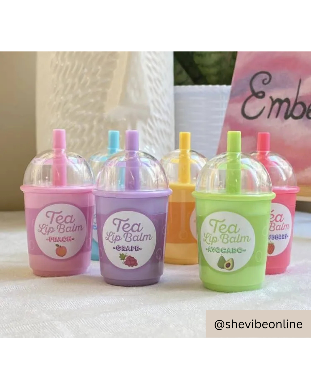 Mini Cute Moisturizing Lip Balm Tea Cup & Ball Shape