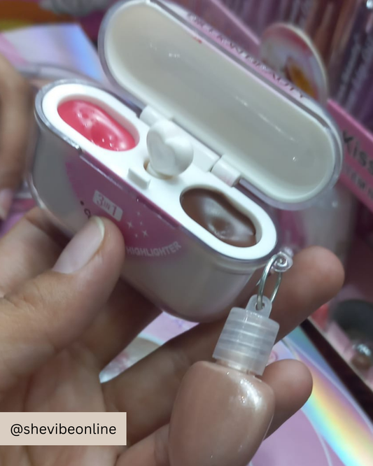 Airpod Mini Blush Contour Highlighter Kit