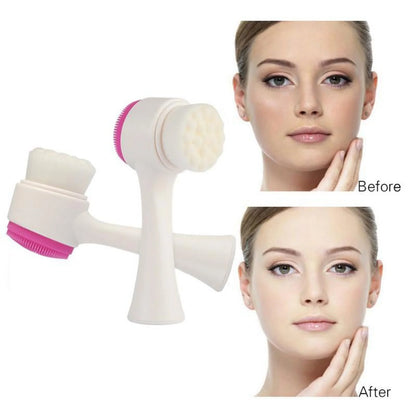 Dual Silicone Facial Cleansing Brush – Deep Pore & Skin Massager