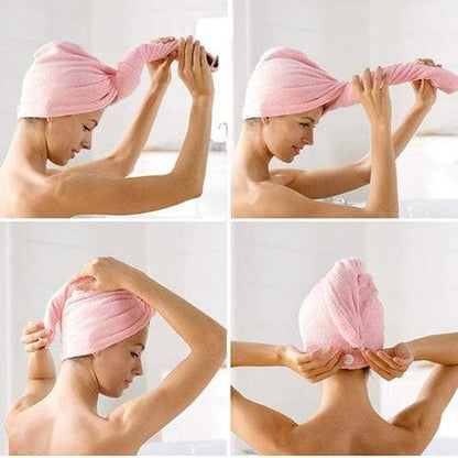 Hair Drying Microfiber Bath Towel Wrap
