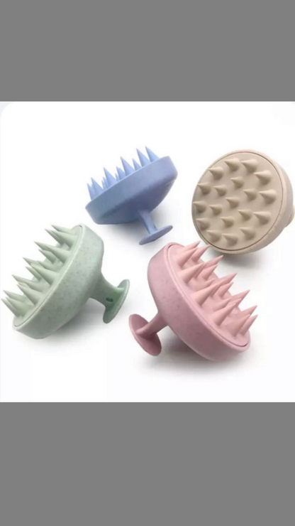 Hair Silicone Scalp Massager Brush For Shampoo & Oiling