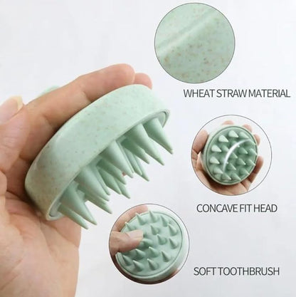 Hair Silicone Scalp Massager Brush For Shampoo & Oiling